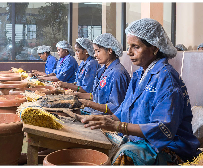 Satya incense production facility